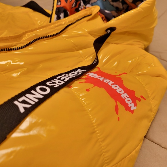 MEMBER'S ONLY WOMEN'S PUFFER NICKELODEON MASHUP PRINT LINING JACKET - Picture 7 of 16